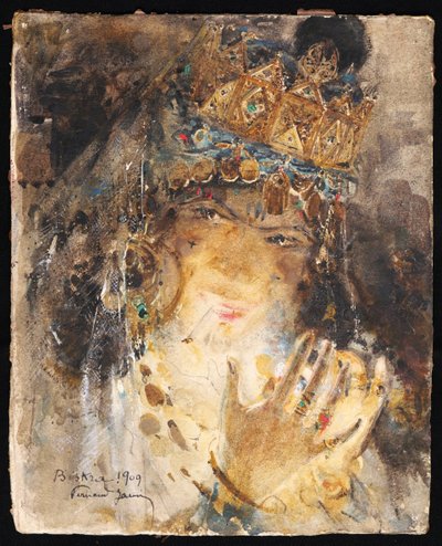 Georges Fernand JANIN, Femme de Biskra en Algérie