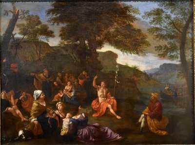 Lorenzo Pasinelli (Bologna 1629 - 1700), Predica di San Giovanni Battista