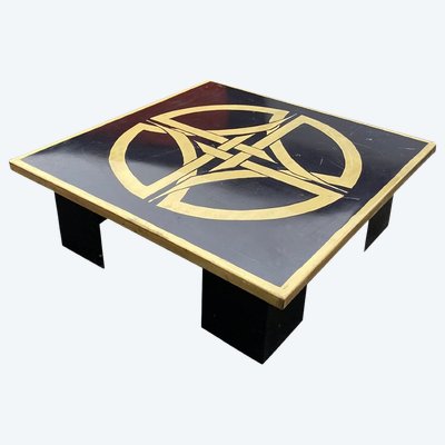 Coffee Table, circa 1970, in the style of Jean-Claude Dresse