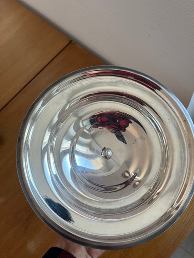 Christofle dolphin and pomegranate vegetable dish