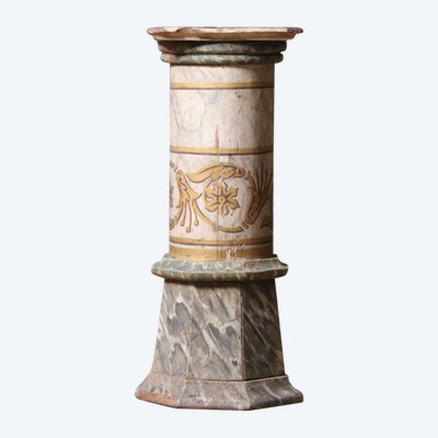 Bemalte Holzsäule, 19. Jahrhundert