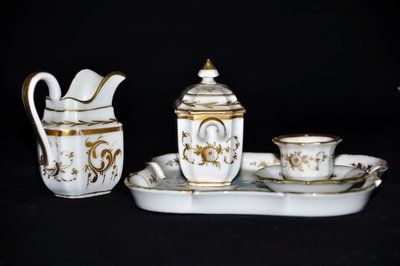 Miniaturservice aus Vieux Paris-Porzellan aus der Zeit Napoleons III.