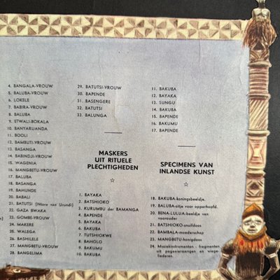 Manifesto coloniale, grande mappa illustrata del Congo Belga, Ruanda-Urundi, 1930