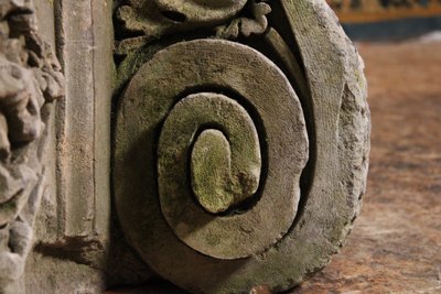  Élément architectural en pierre, ornement de jardin, XVII-XVIIIème