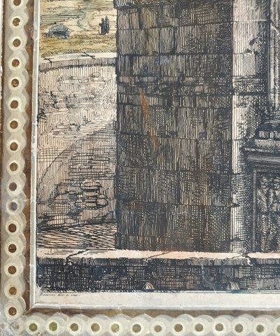 Roma l'Arco di Trionfo di Septime Sévère Incisione antica Architettura del XIX secolo