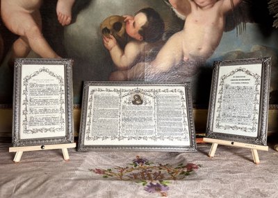 Complete Silvered Brass Altar Canon - 19th century