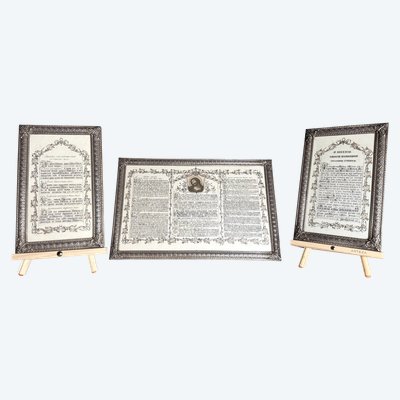 Complete Silvered Brass Altar Canon - 19th century