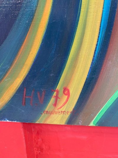 Henri Van Wynsberghe, olio su tela, firmato e datato 79