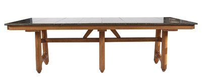 Guillerme Et Chambron Rare Table Gustave Edition Votre Maison circa 1970 grand modele à 6 pieds