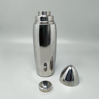 1960er Jahre Wunderschöner Cocktail-Shaker "Bullet" aus Edelstahl. Hergestellt in Italien