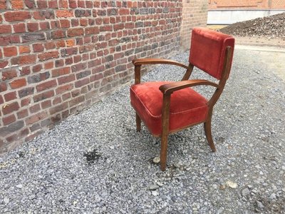 Série de 4 fauteuils Art Deco dans le style d'Eugene Printz