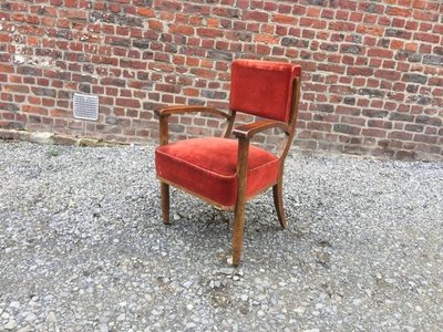 Série de 4 fauteuils Art Deco dans le style d'Eugene Printz