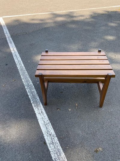 Reconstruction-Style Pine Coffee Table, France, circa 1950