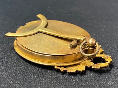 Gilded bronze miniature frame, late 19th century, Louis XVI style
