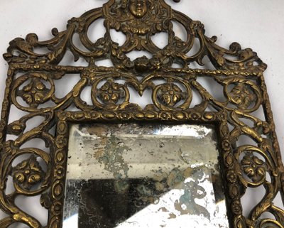 Pair of mirrored sconces, 19th century