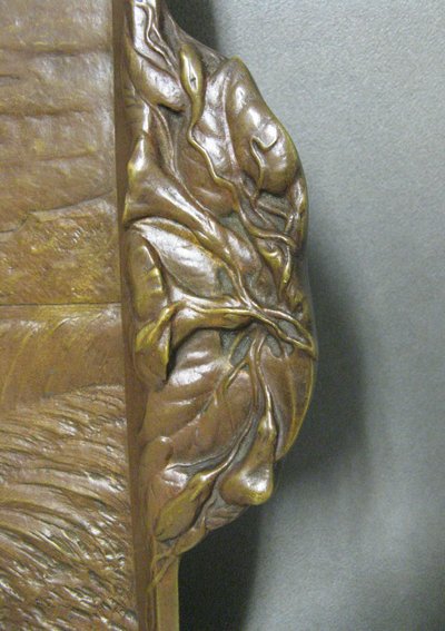 Niedriges Relief Aus Bronze Signiert Bénard. Jugendstil.