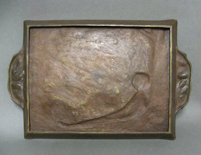 Niedriges Relief Aus Bronze Signiert Bénard. Jugendstil.