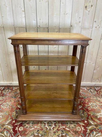 Napoleone III Scaffale di noce con colonne