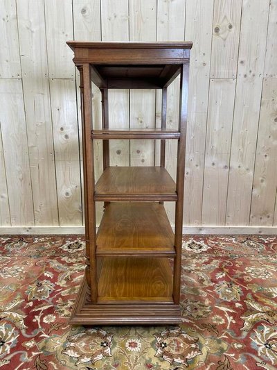Napoleone III Scaffale di noce con colonne