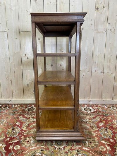 Napoleone III Scaffale di noce con colonne