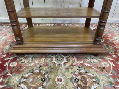 Napoleone III Scaffale di noce con colonne