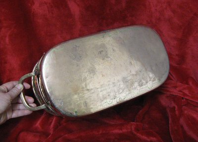 Daubière Braisière Aus Kupfer XVIII. Jahrhundert. Fleur De Lys. Krone.
