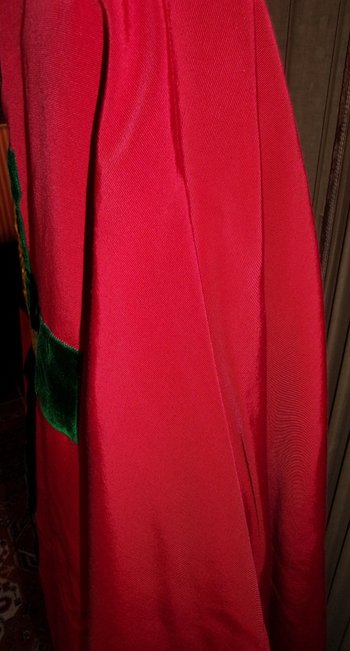 Chasuble in red ottoman mid 20th century