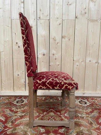 Suite di 6 sedie Louis XIII - High Era in Oak