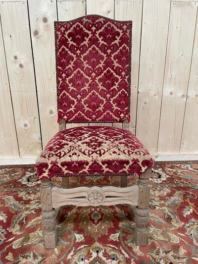 Suite di 6 sedie Louis XIII - High Era in Oak