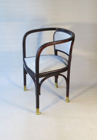 Armchair N°715 by Gustave Siegel for KOHN, 1905. Backhausen, no Thonet