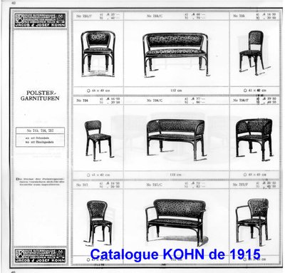 Armchair N°715 by Gustave Siegel for KOHN, 1905. Backhausen, no Thonet
