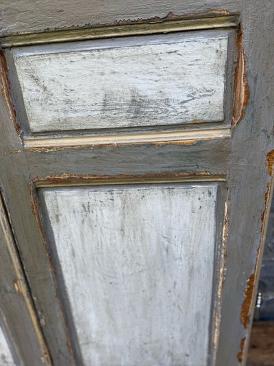 Paar Türen Louis XVI aus dem 19. Jahrhundert schöne Patina und Malerei