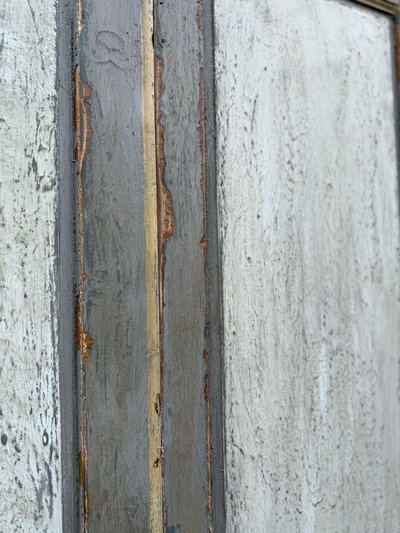 Paar Türen Louis XVI aus dem 19. Jahrhundert schöne Patina und Malerei
