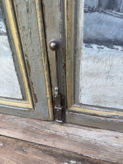 Paar Türen Louis XVI aus dem 19. Jahrhundert schöne Patina und Malerei