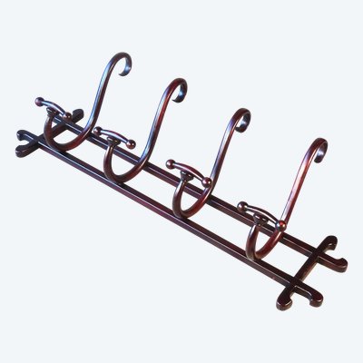 Wall hook with 4 hooks, Thonet 1905 Coat rack