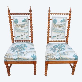 Paire De Chaises Napoléon III, XIXe Siècle