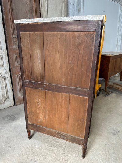 Louis XVI style mahogany weekly cabinet, 19th century