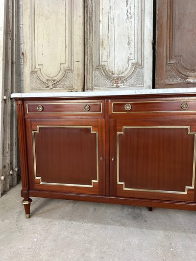 Enfilade im Stil Louis XVI aus Mahagoniholz