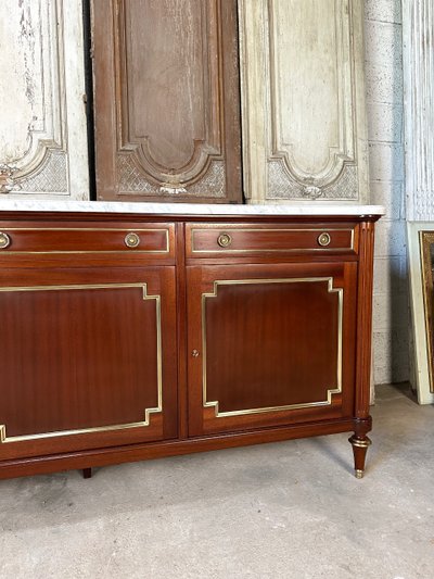 Enfilade im Stil Louis XVI aus Mahagoniholz