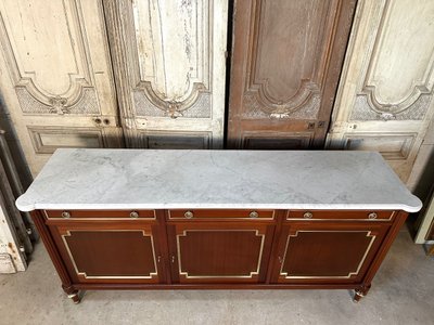 Enfilade im Stil Louis XVI aus Mahagoniholz