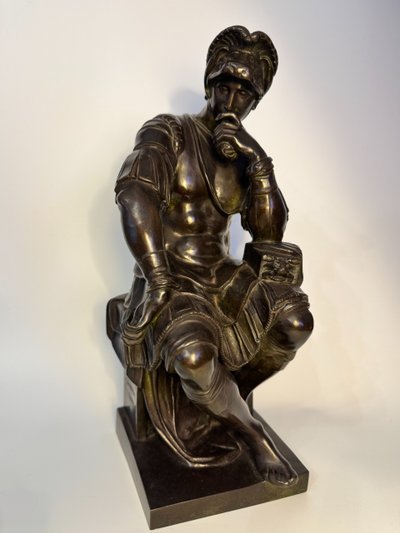 Scultura in bronzo - Laurent de Medici - Barbedienne XIX secolo H 40 
