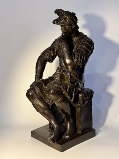 Scultura in bronzo - Laurent de Medici - Barbedienne XIX secolo H 40 