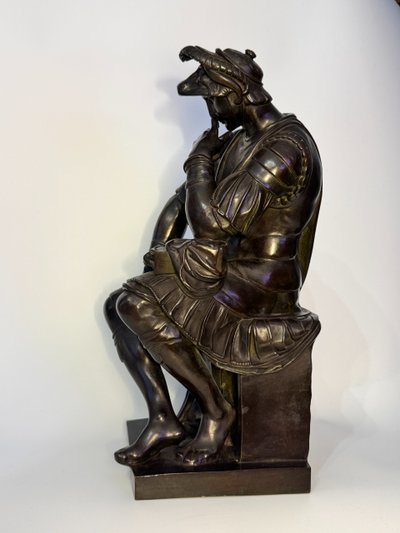 Scultura in bronzo - Laurent de Medici - Barbedienne XIX secolo H 40 