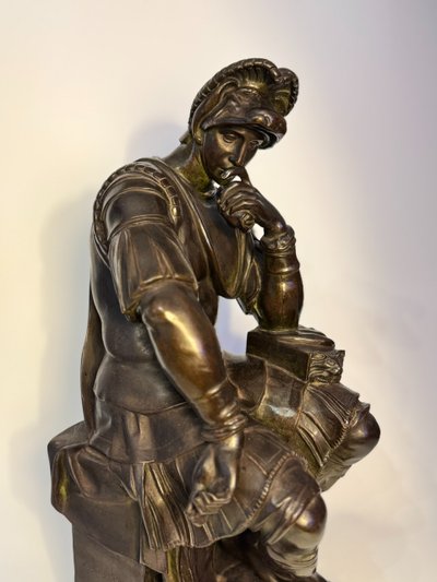 Scultura in bronzo - Laurent de Medici - Barbedienne XIX secolo H 40 