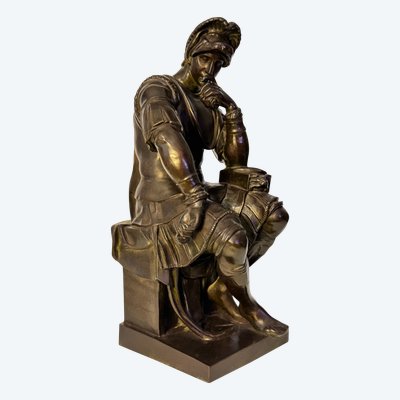 Scultura in bronzo - Laurent de Medici - Barbedienne XIX secolo H 40 