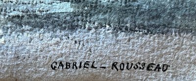 Orientalistisches Aquarell von Gabriel ROUSSEAU (1876-1951)