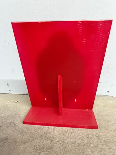 Antica placca metà '800 dipinta smalto Limoges raffigurante Cristo 28x15cm