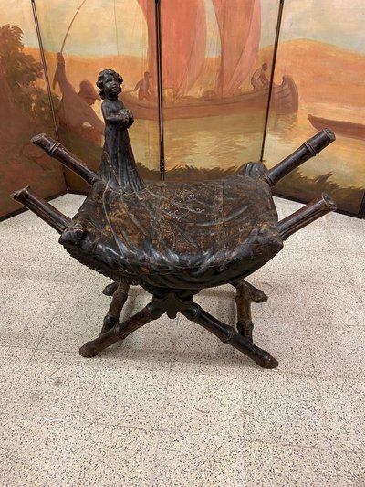 Charmant Siège d'Appoint De Style Romantique époque Napoléon III