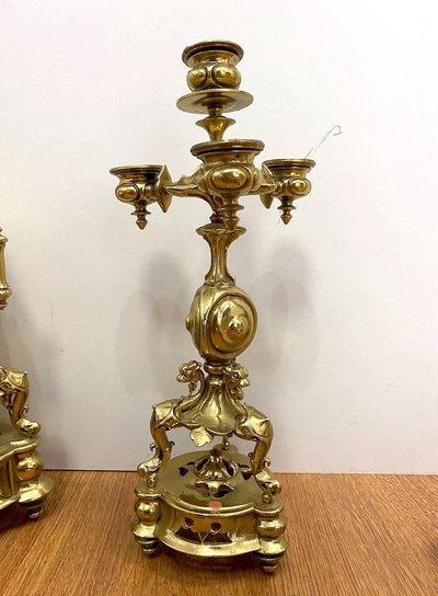 Finiture in bronzo dorato del periodo Napoleone III