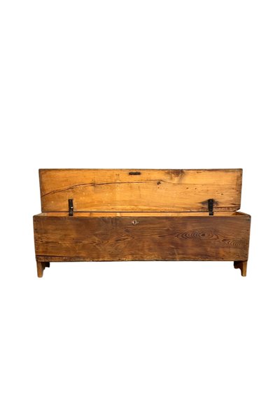 Cassapanca rustica in abete 1800